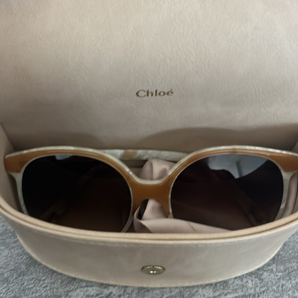 Chloe sunglasses and case. - Picture 2 of 6